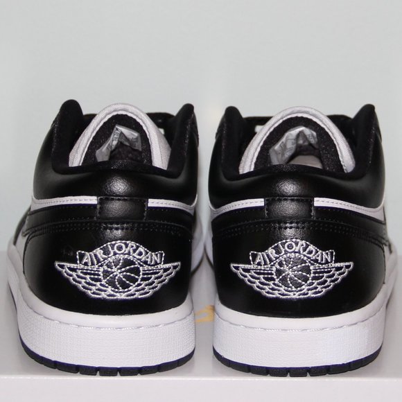 Nike Air Jordan 1 Low Panda Shoes Women 10 White Black - Picture 5 of 6